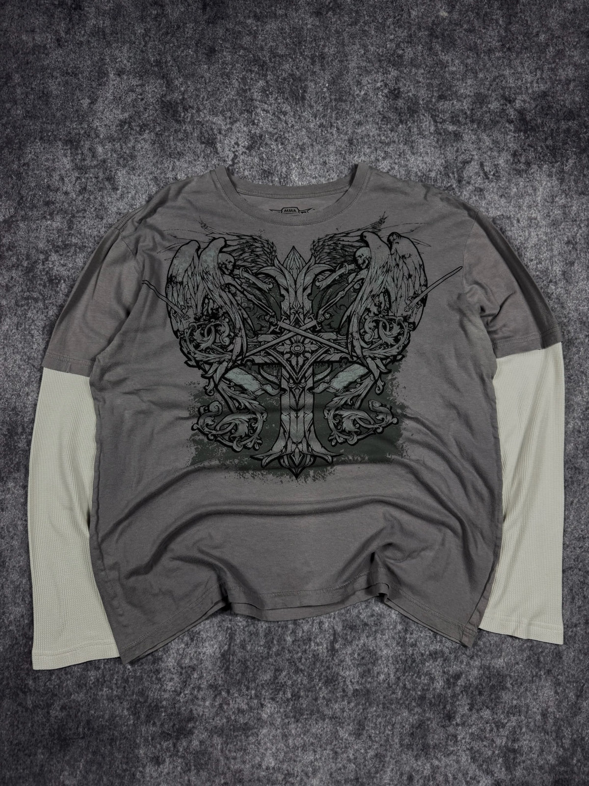 (GRAIL) 2000s MMA ELITE LAYERED SHIRT (XL)