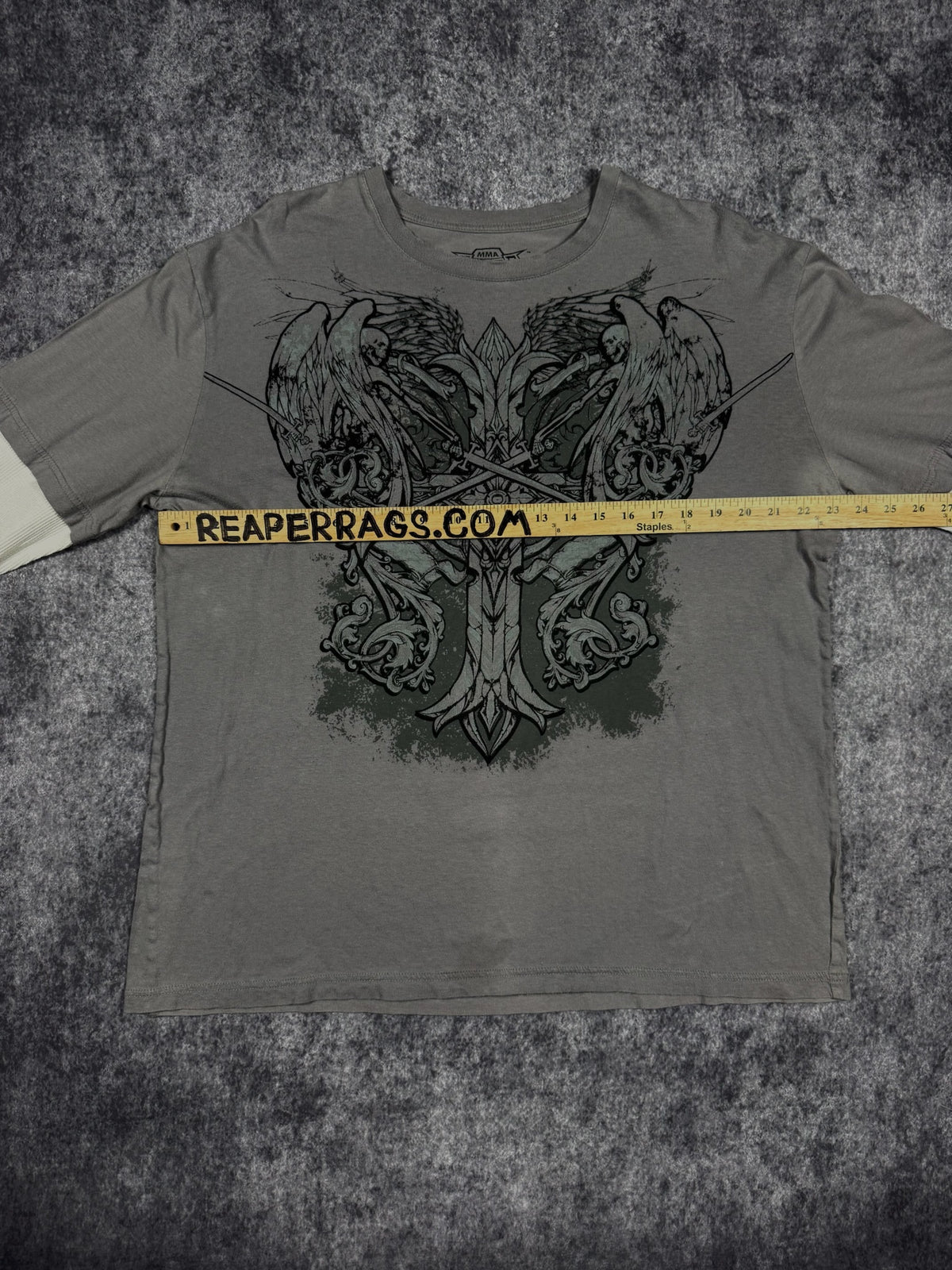 (GRAIL) 2000s MMA ELITE LAYERED SHIRT (XL)