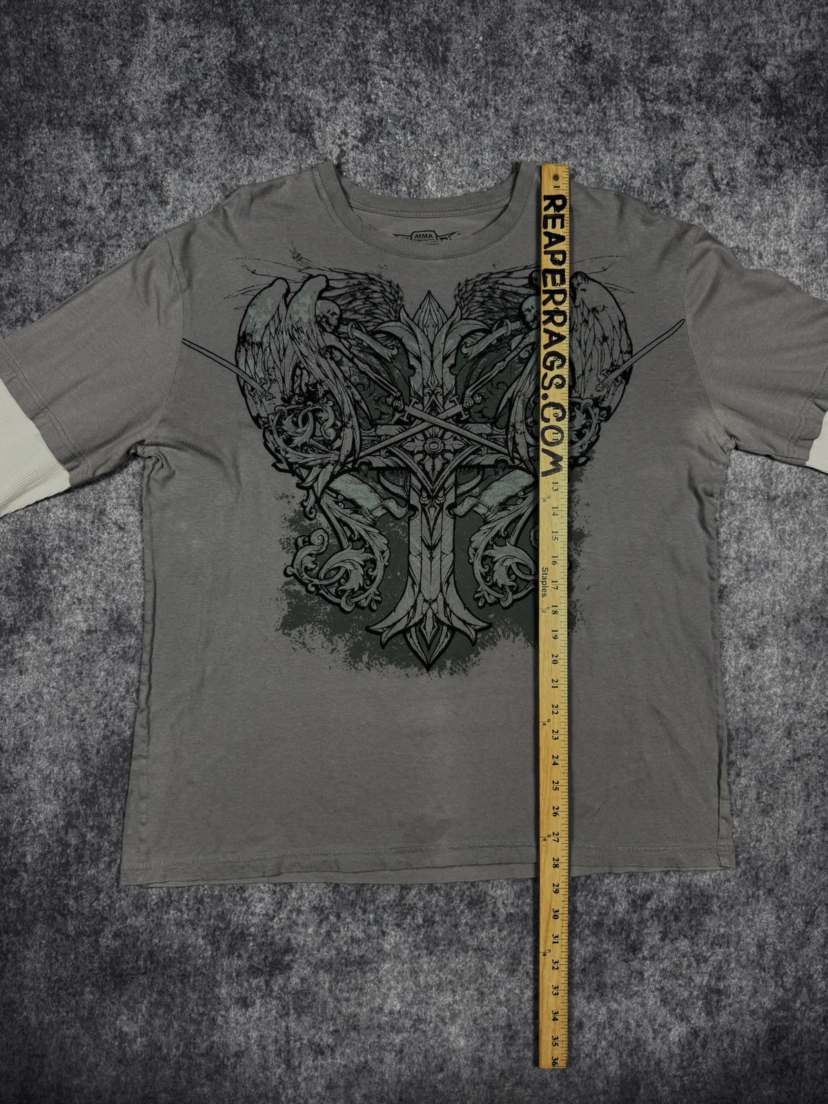 (GRAIL) 2000s MMA ELITE LAYERED SHIRT (XL)