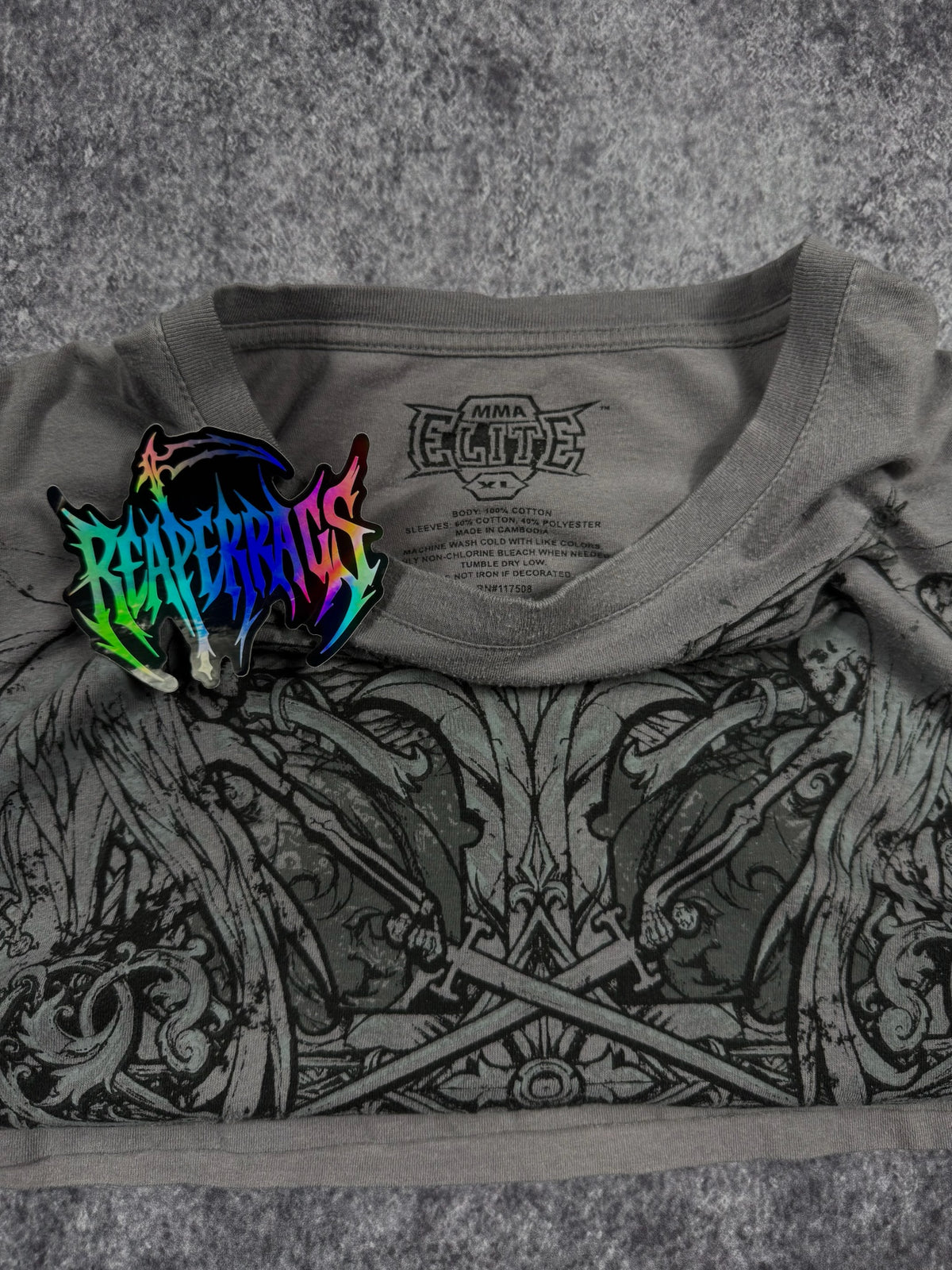 (GRAIL) 2000s MMA ELITE LAYERED SHIRT (XL)
