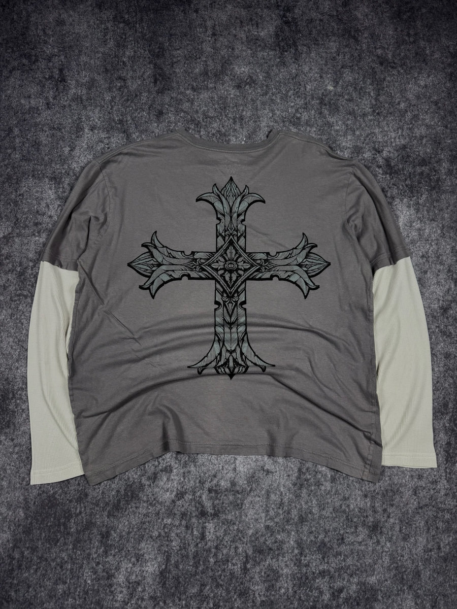 (GRAIL) 2000s MMA ELITE LAYERED SHIRT (XL)