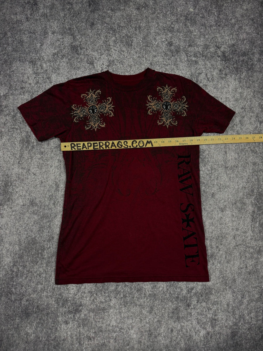 (RARE) 2000s RAW STATE SHIRT (S)