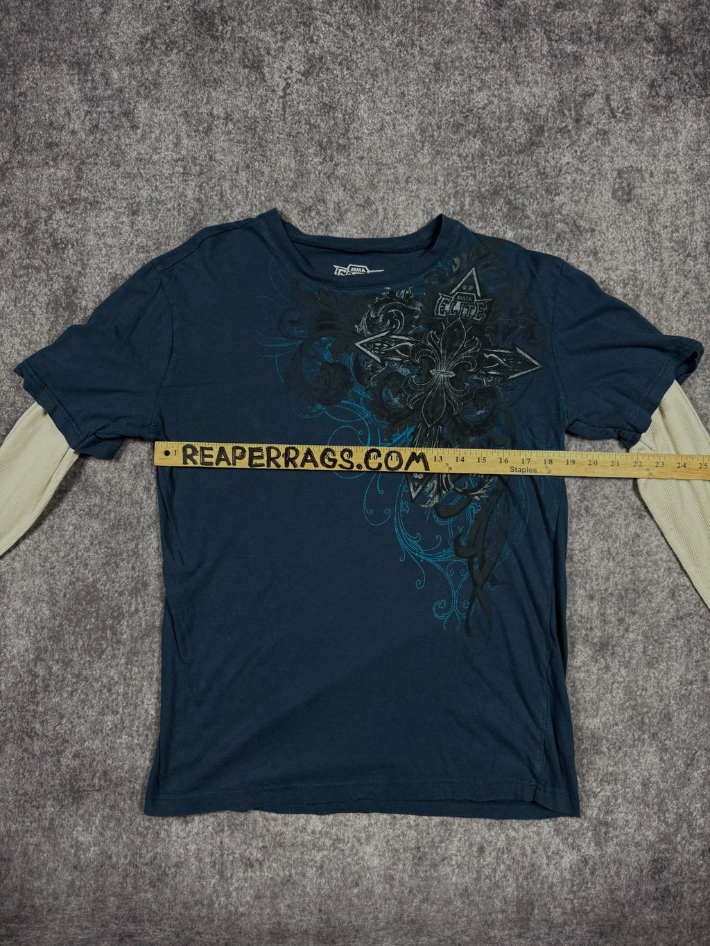 (GRAIL) 2000s MMA ELITE LAYERED SHIRT (S)