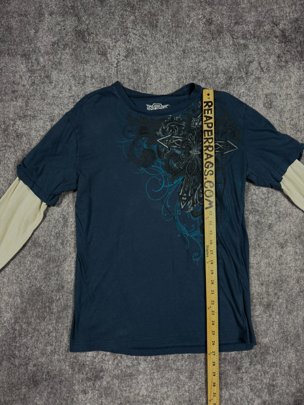 (GRAIL) 2000s MMA ELITE LAYERED SHIRT (S)