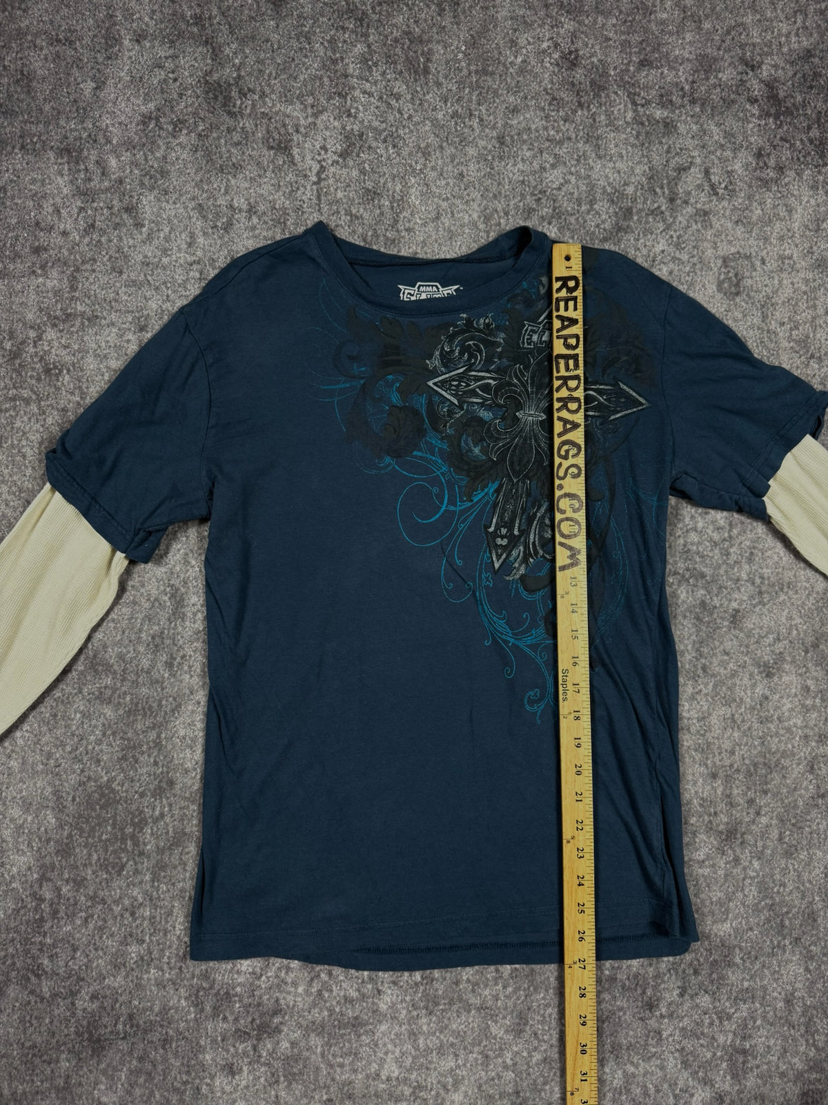 (GRAIL) 2000s MMA ELITE LAYERED SHIRT (S)
