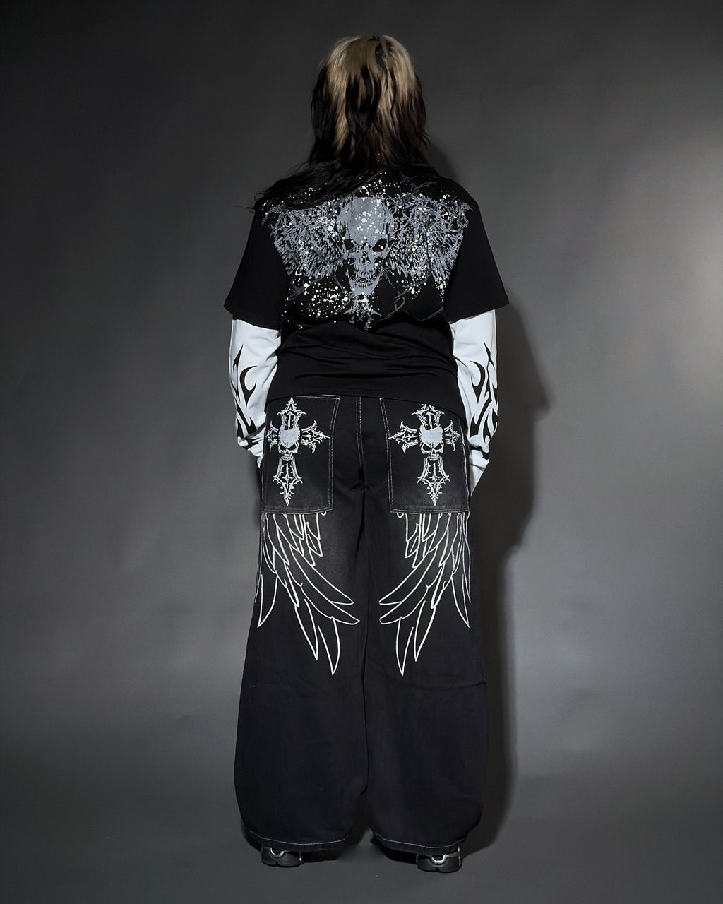 SINNER LAYERED SHIRT (BLACK)