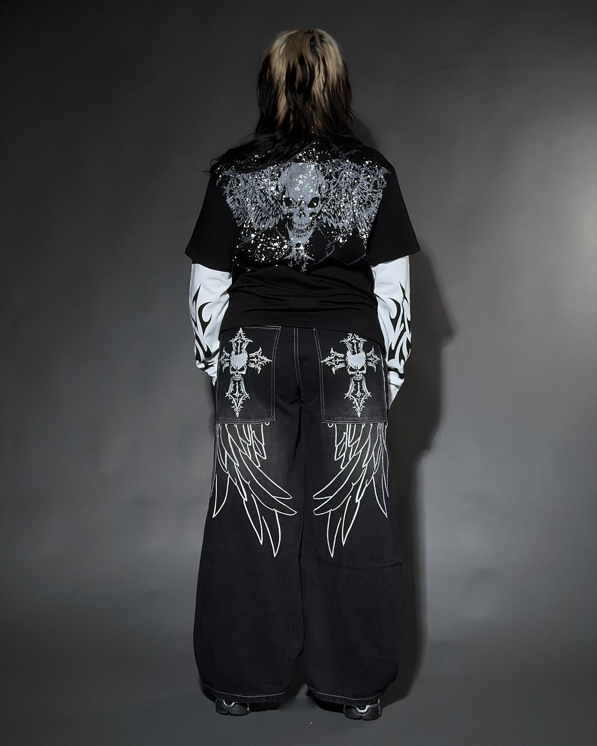 SINNER LAYERED SHIRT (BLACK)