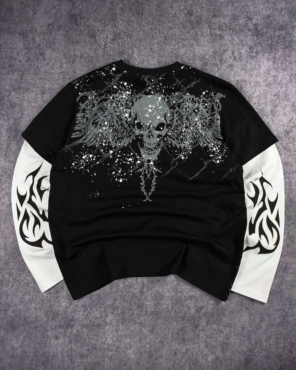 SINNER LAYERED SHIRT (BLACK)
