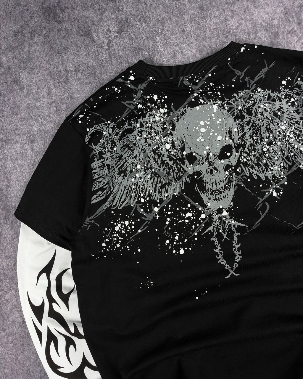 SINNER LAYERED SHIRT (BLACK)