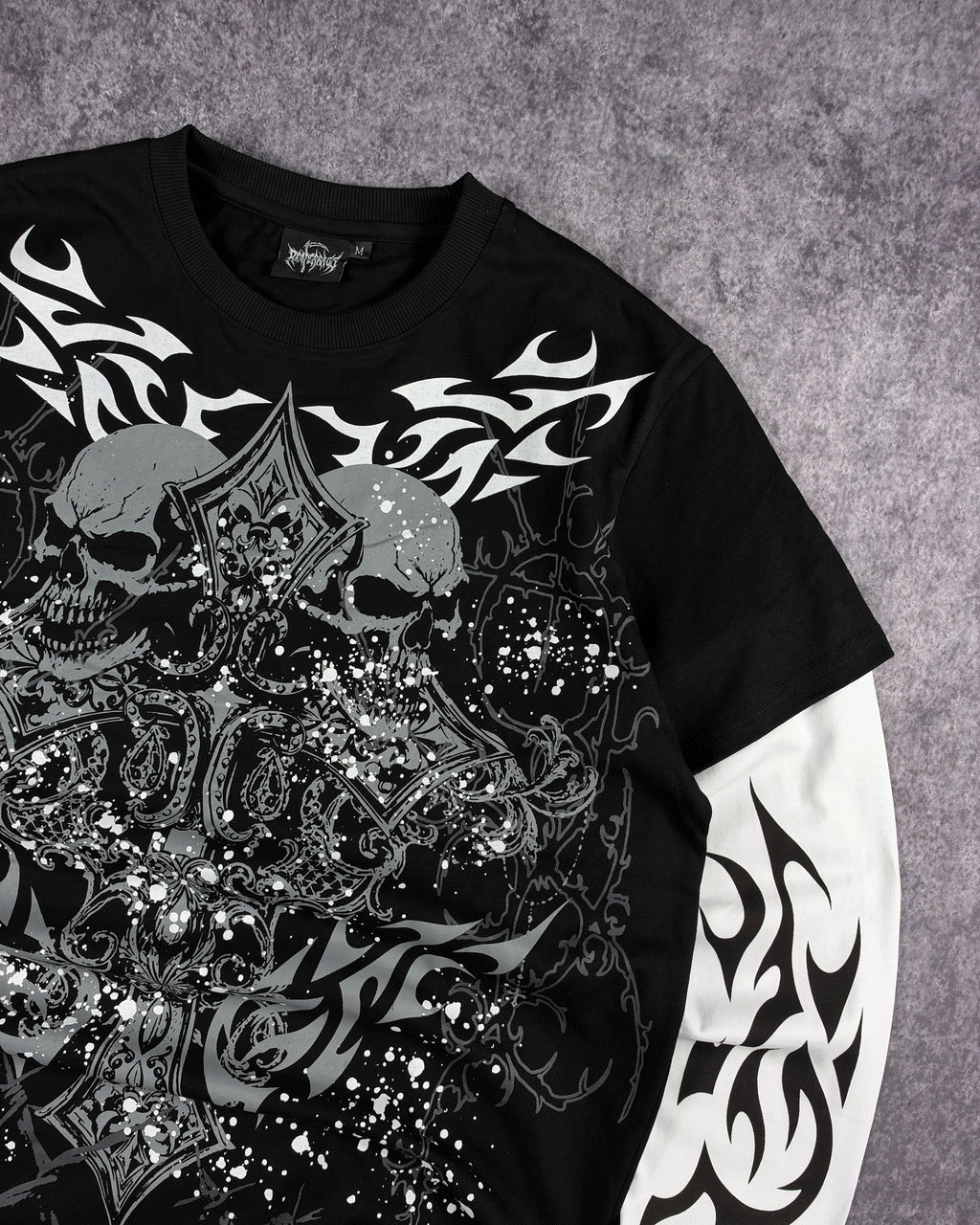 SINNER LAYERED SHIRT (BLACK)