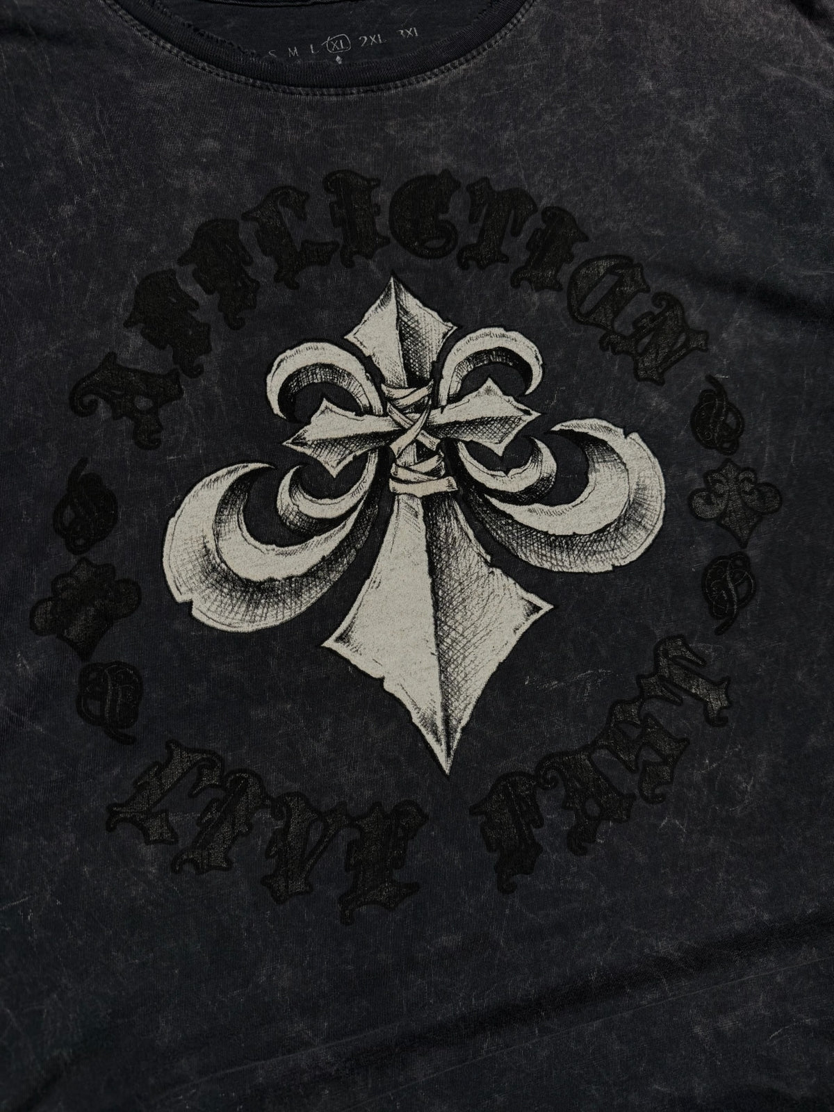 (GRAIL) 2000s CHROME AFFLICTION SHIRT (XL)