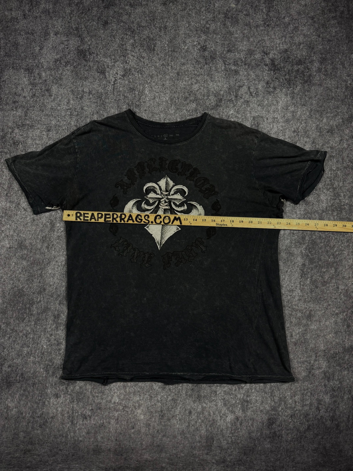 (GRAIL) 2000s CHROME AFFLICTION SHIRT (XL)