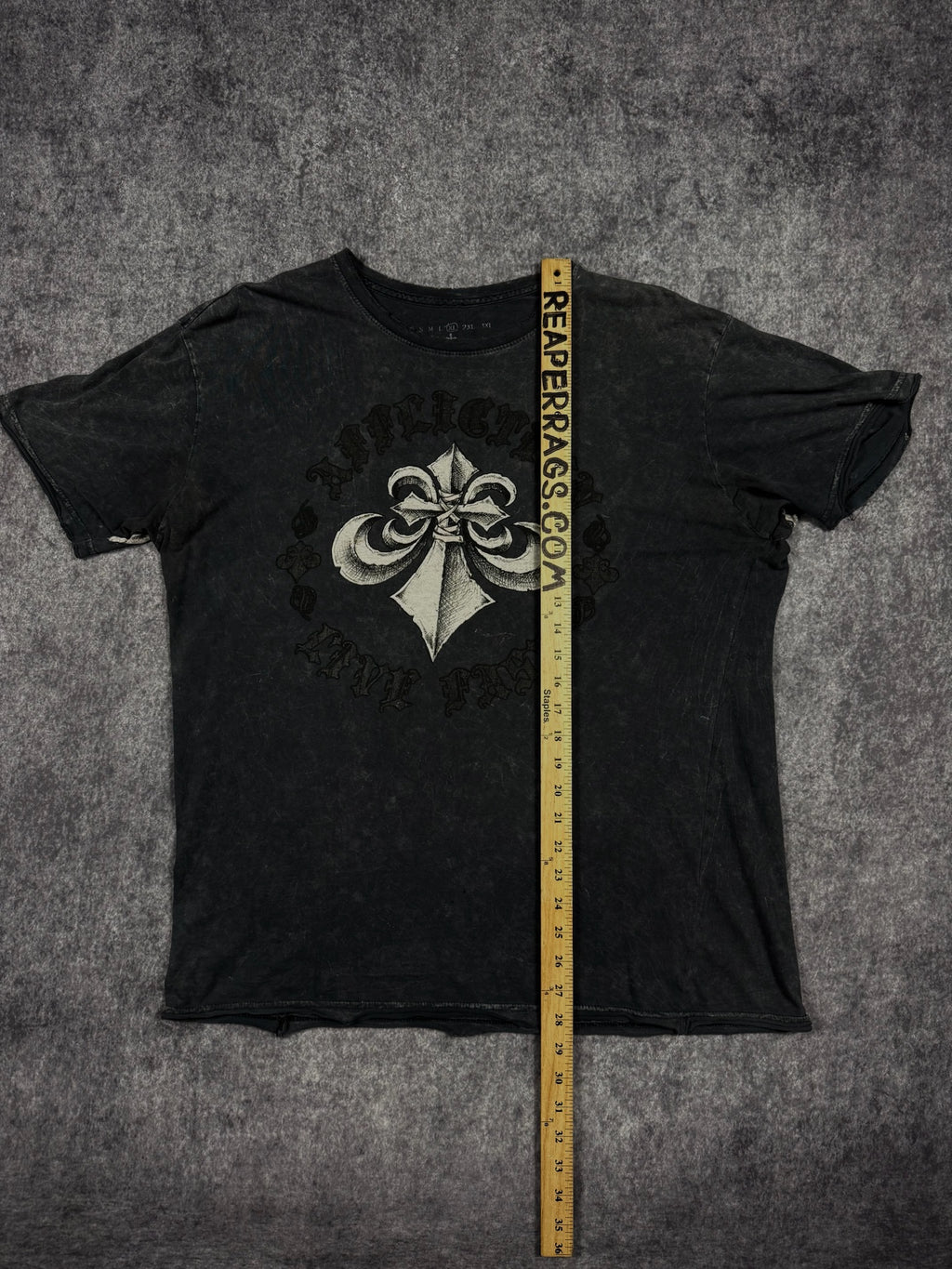 (GRAIL) 2000s CHROME AFFLICTION SHIRT (XL)