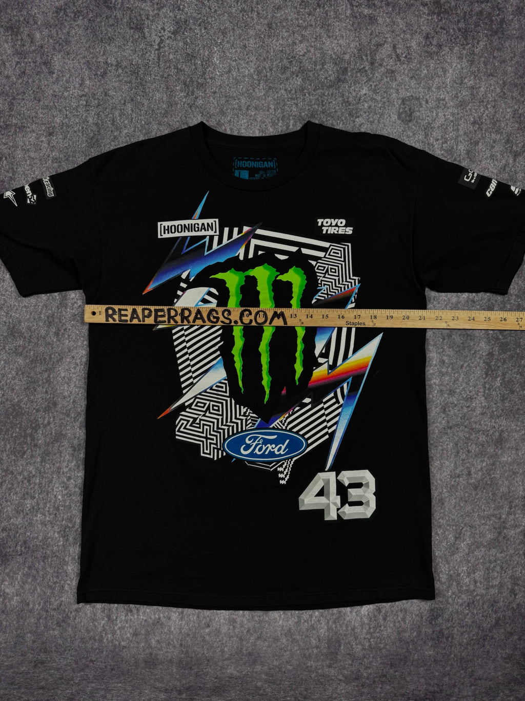 (GRAIL) 2000s MONSTER ENERGY x KEN BLOCK x HOONIGAN SHIRT (L)