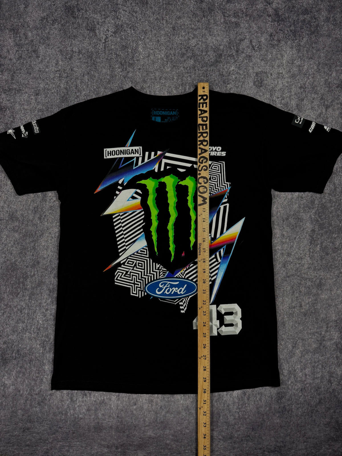 (GRAIL) 2000s MONSTER ENERGY x KEN BLOCK x HOONIGAN SHIRT (L)