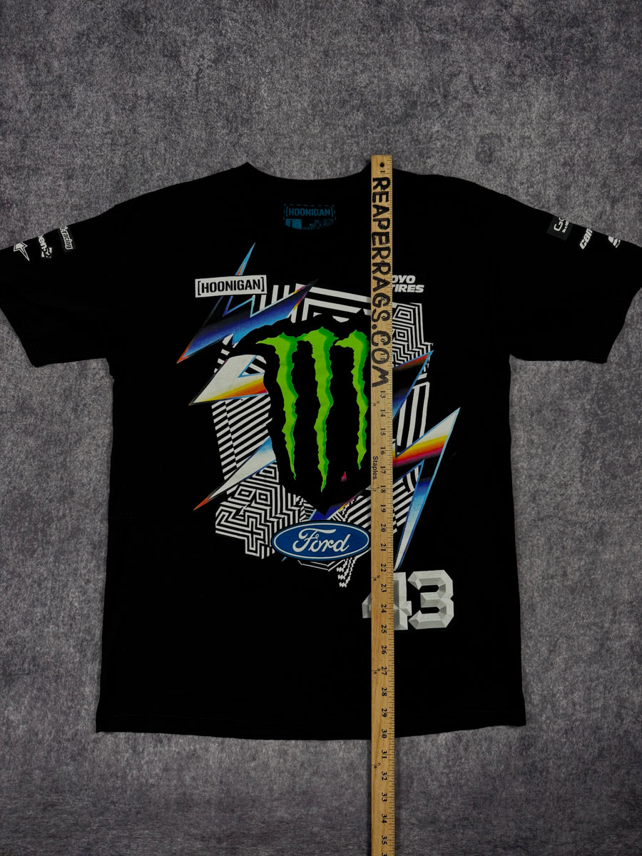 (GRAIL) 2000s MONSTER ENERGY x KEN BLOCK x HOONIGAN SHIRT (L)