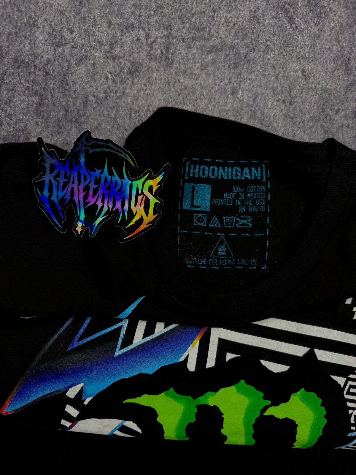 (GRAIL) 2000s MONSTER ENERGY x KEN BLOCK x HOONIGAN SHIRT (L)