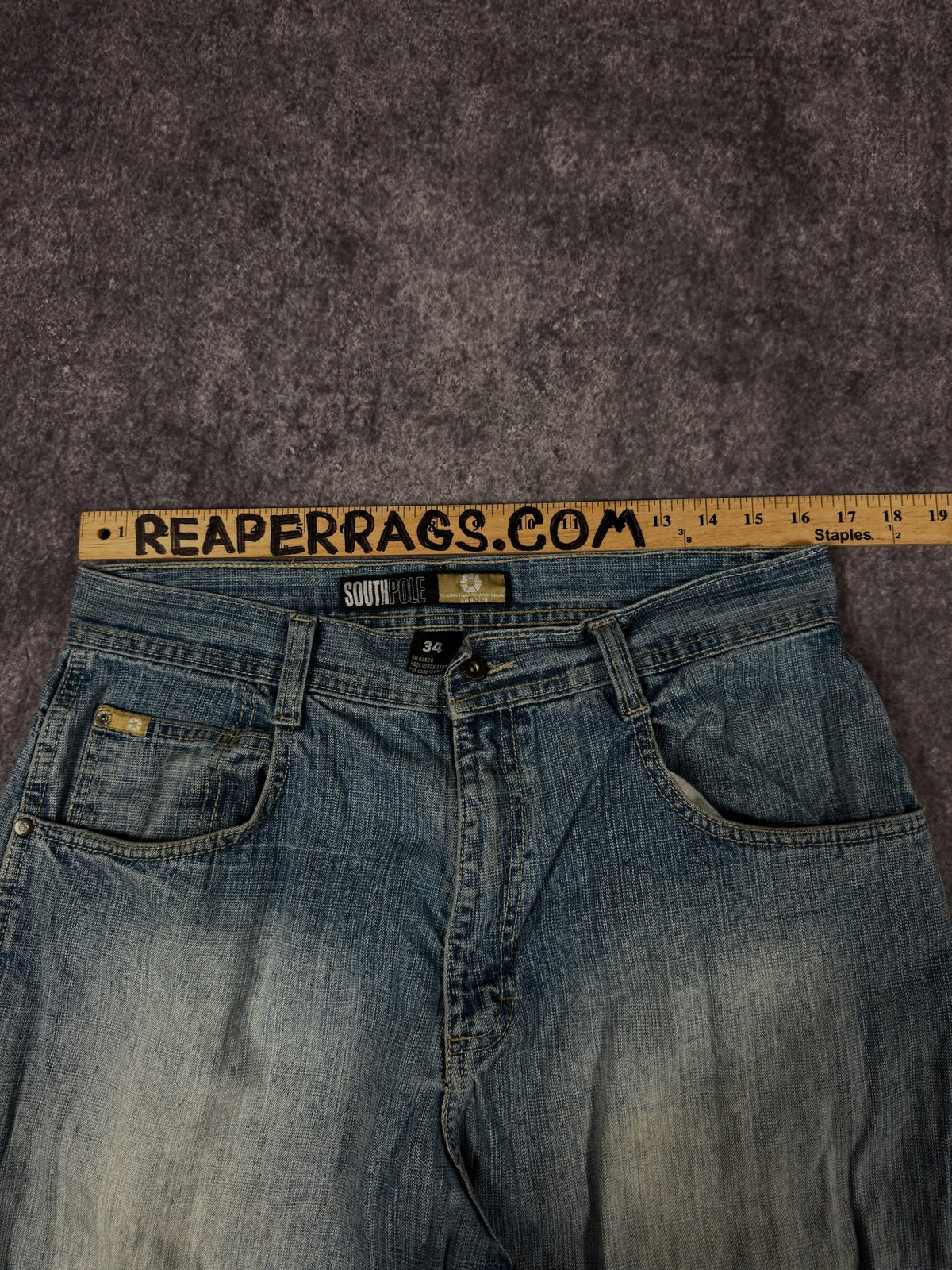 (RARE) 2000s SOUTHPOLE GOLD TAB JEANS (34x32)
