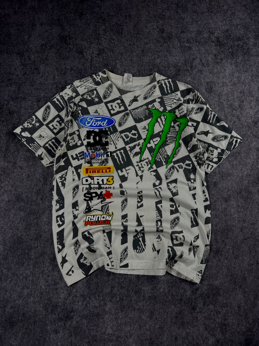 (GRAIL) 2000s MONSTER ENERGY x DC SHOES x KEN BLOCK SHIRT (S)