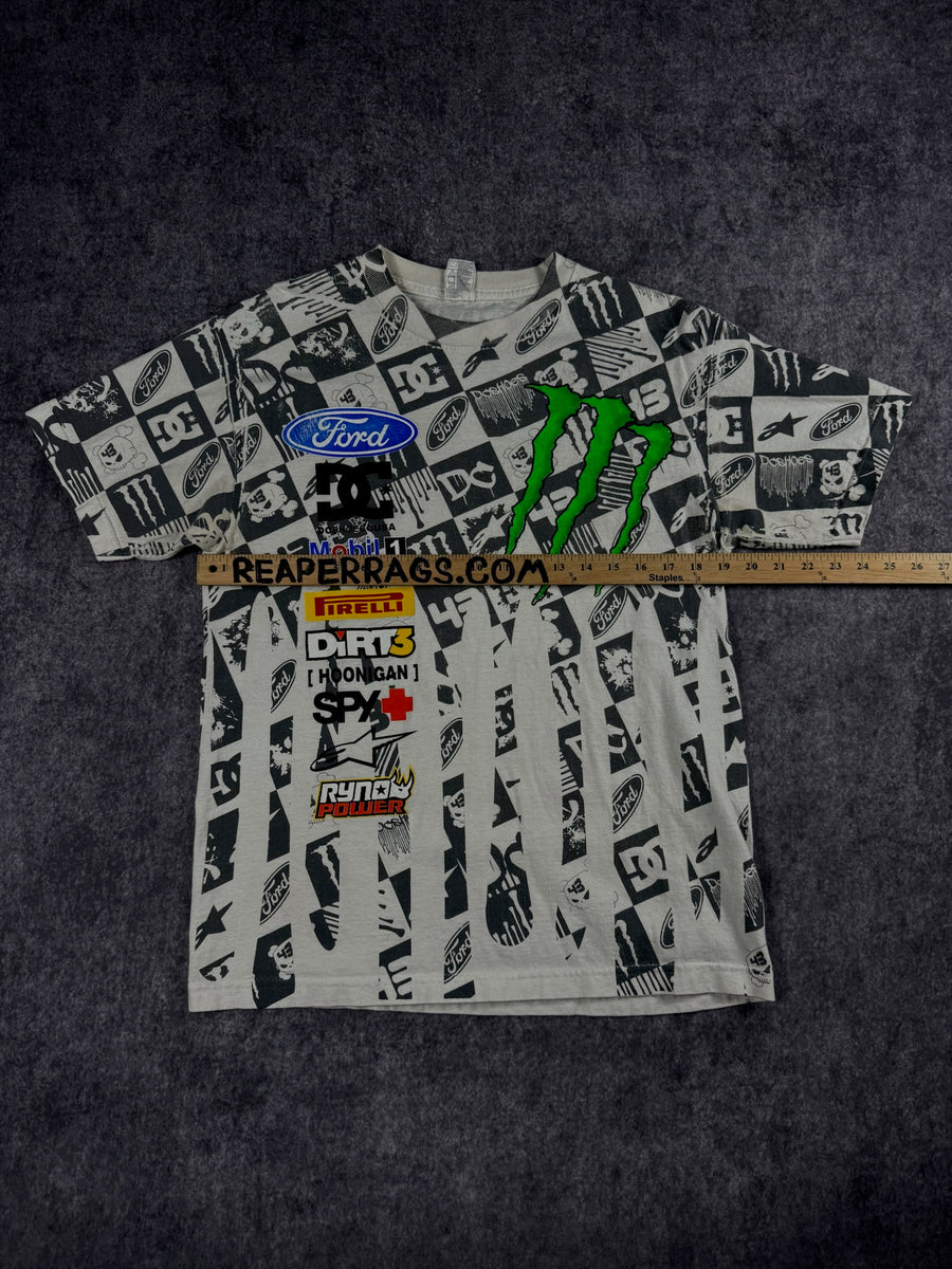 (GRAIL) 2000s MONSTER ENERGY x DC SHOES x KEN BLOCK SHIRT (S)