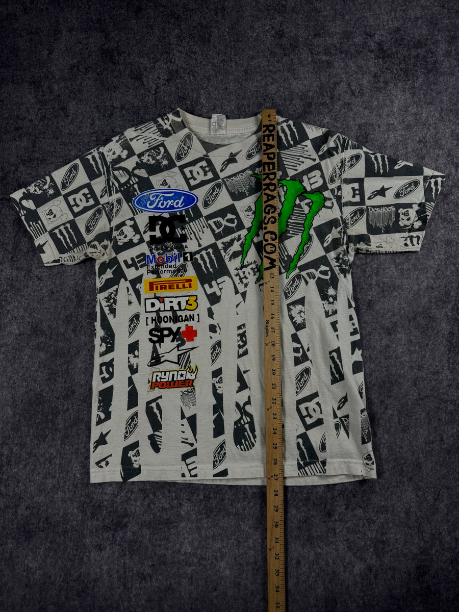 (GRAIL) 2000s MONSTER ENERGY x DC SHOES x KEN BLOCK SHIRT (S)