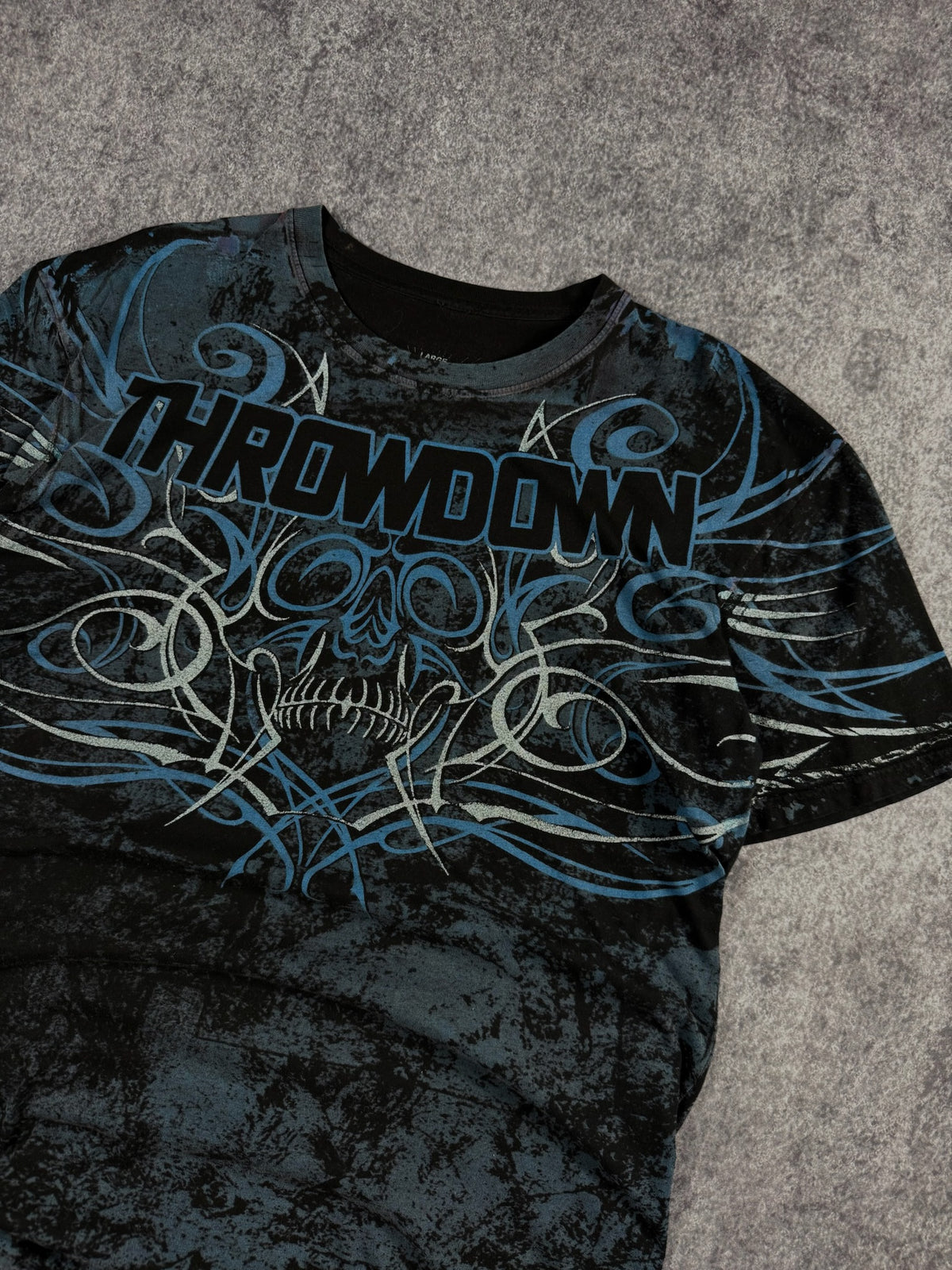 (GRAIL) 2000s CHROME THROWDOWN SHIRT (M)