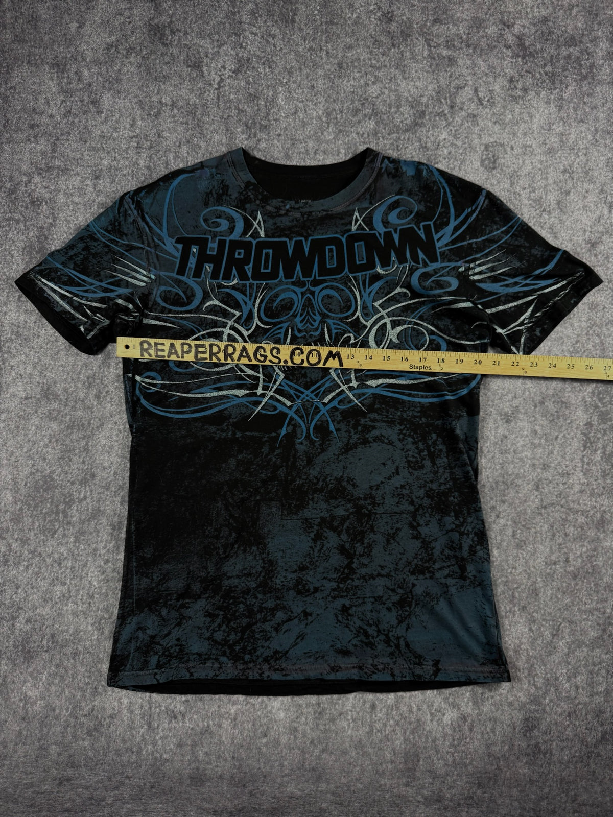 (GRAIL) 2000s CHROME THROWDOWN SHIRT (M)