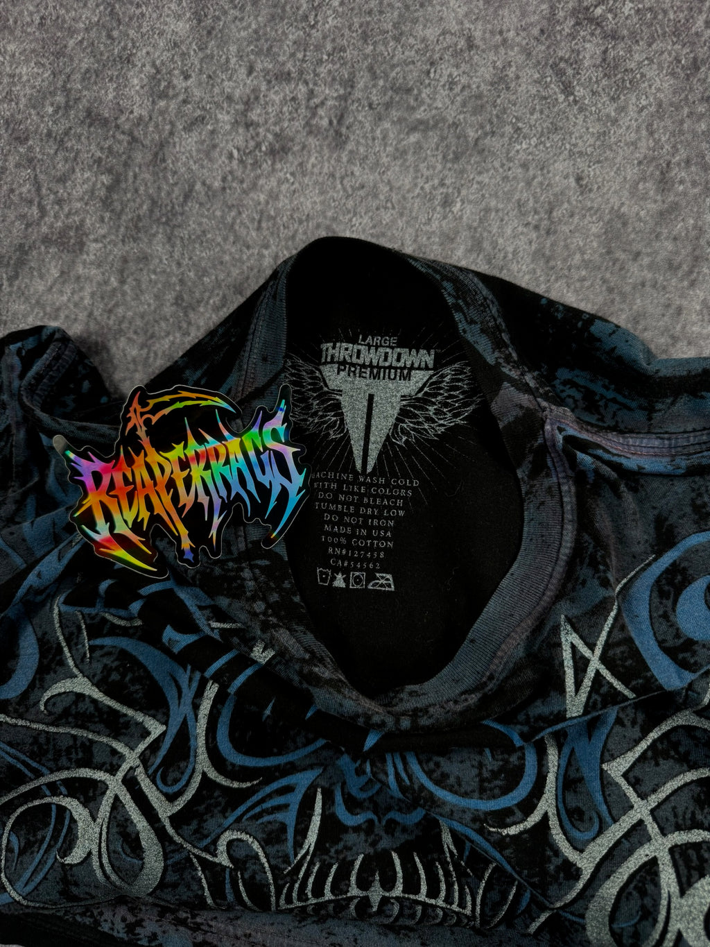 (GRAIL) 2000s CHROME THROWDOWN SHIRT (M)