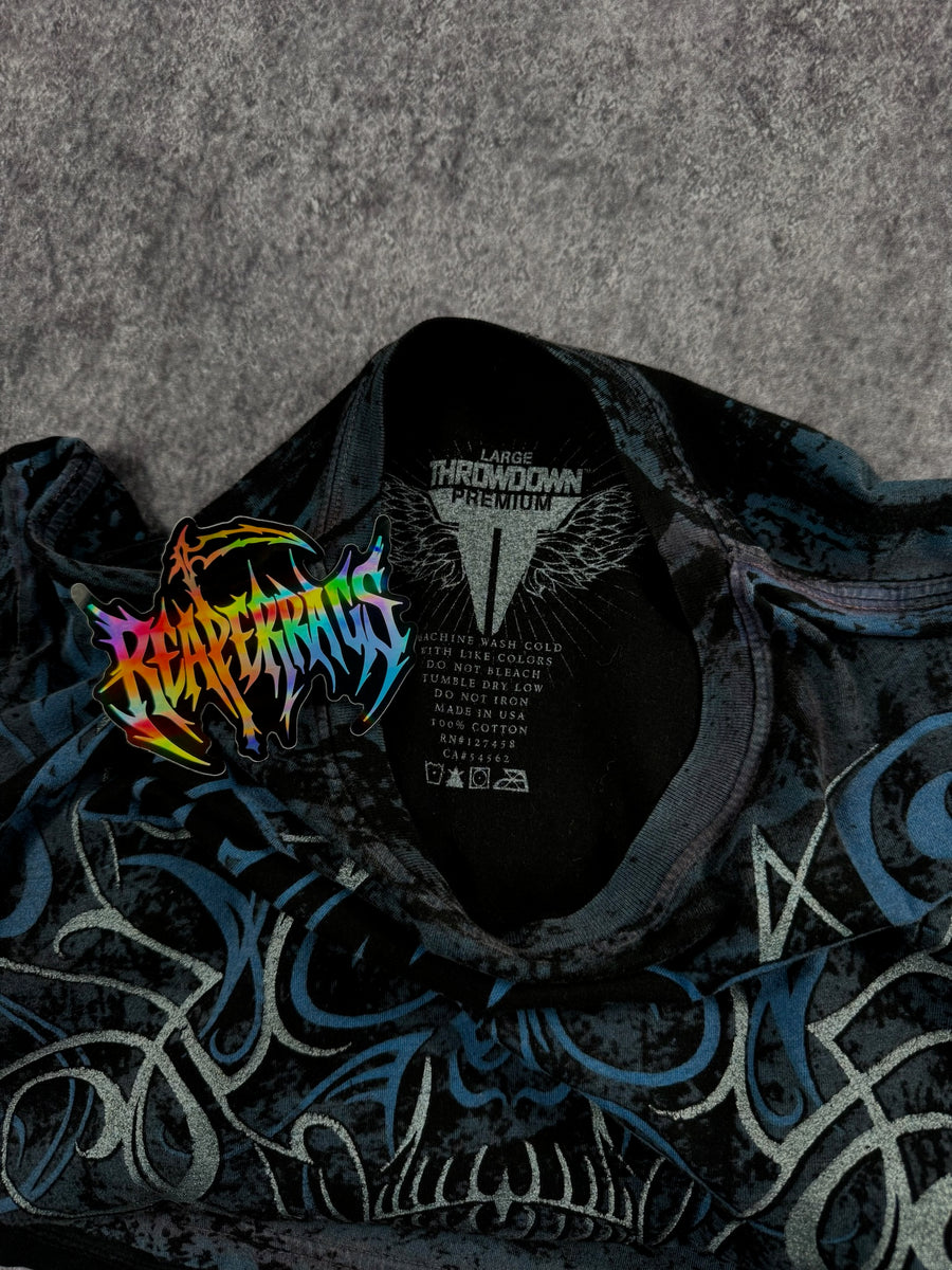 (GRAIL) 2000s CHROME THROWDOWN SHIRT (M)