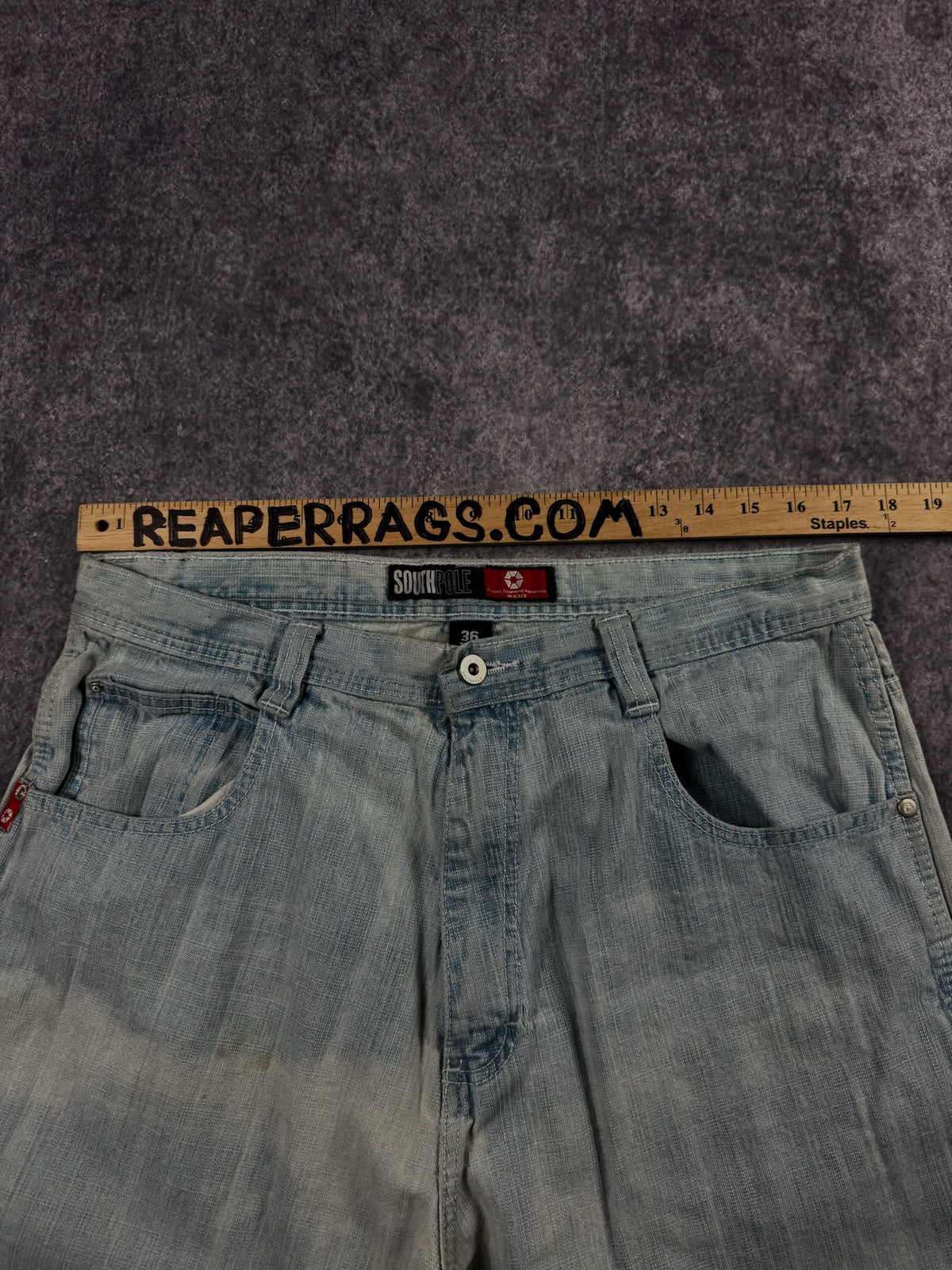 (RARE) 2000s SOUTHPOLE RED TAB JEANS (34x30)