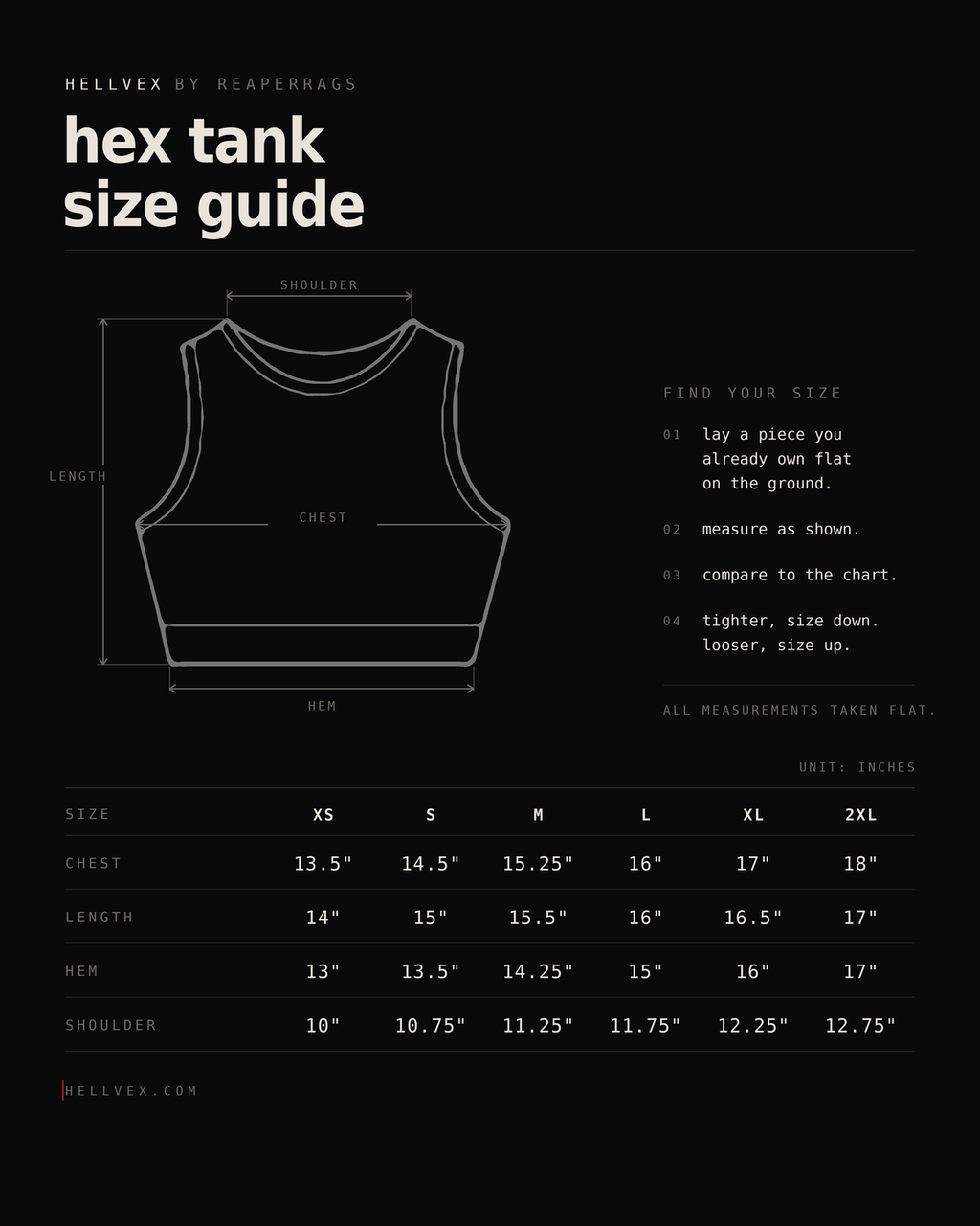 HEX TANK